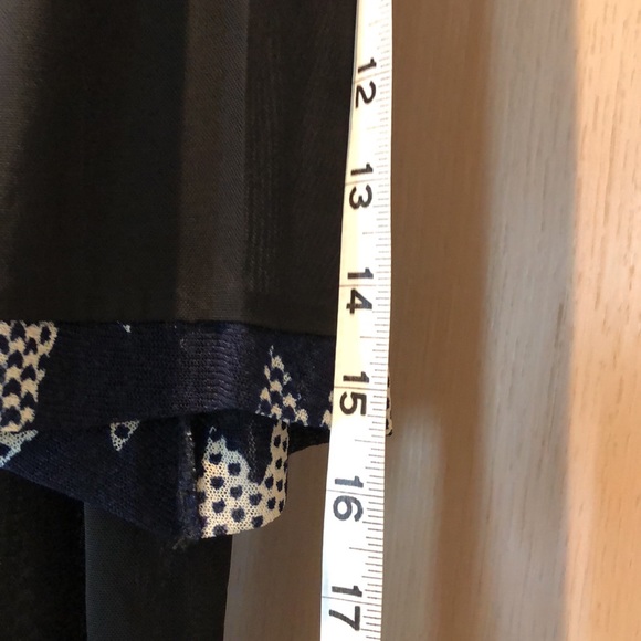 Navy, black, white open jacket, shawl sheer. M or L - Picture 8 of 11